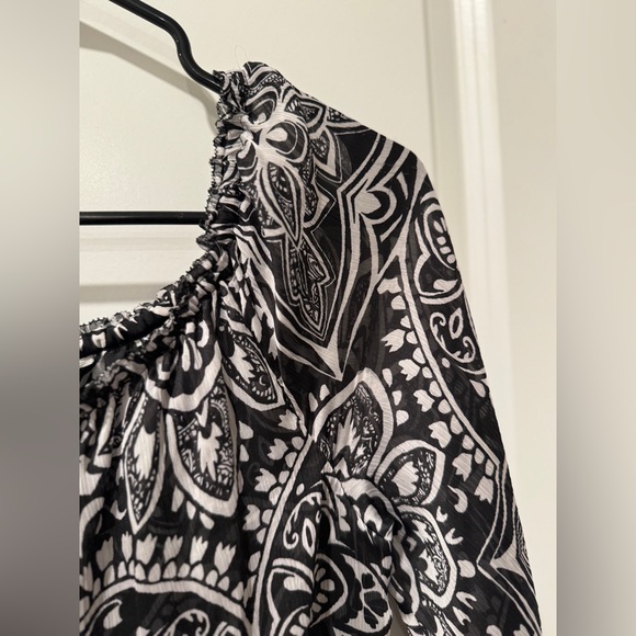 White House Black Market Monochrome Paisley Dress - Picture 8 of 11